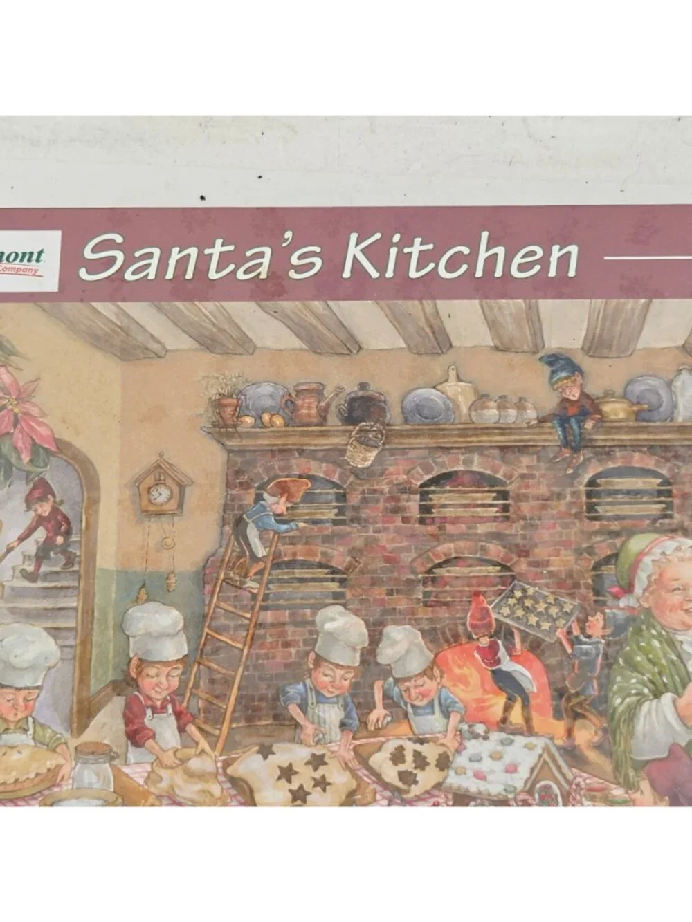 Santas Kitchen 1000 Piece Jigsaw Puzzle Vermont Christmas Company NIP USA